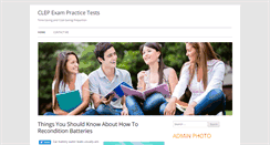 Desktop Screenshot of clepexampracticetests.com