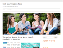 Tablet Screenshot of clepexampracticetests.com